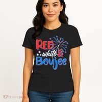 Red White And Boujee 4th of July Fireworks Women's T-Shirt thumb 4