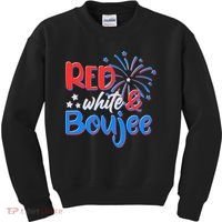 Red White And Boujee 4th of July Fireworks Kids Sweatshirt thumb 0