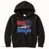 Red White And Boujee 4th of July Fireworks Kids Hoodie thumb 0