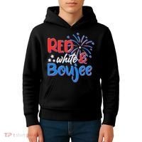 Red White And Boujee 4th of July Fireworks Kids Hoodie thumb 4