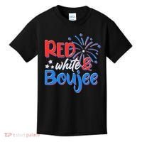 Red White And Boujee 4th of July Fireworks Kids T-Shirt thumb 0