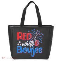 Red White And Boujee 4th of July Fireworks Tote Bag thumb 0