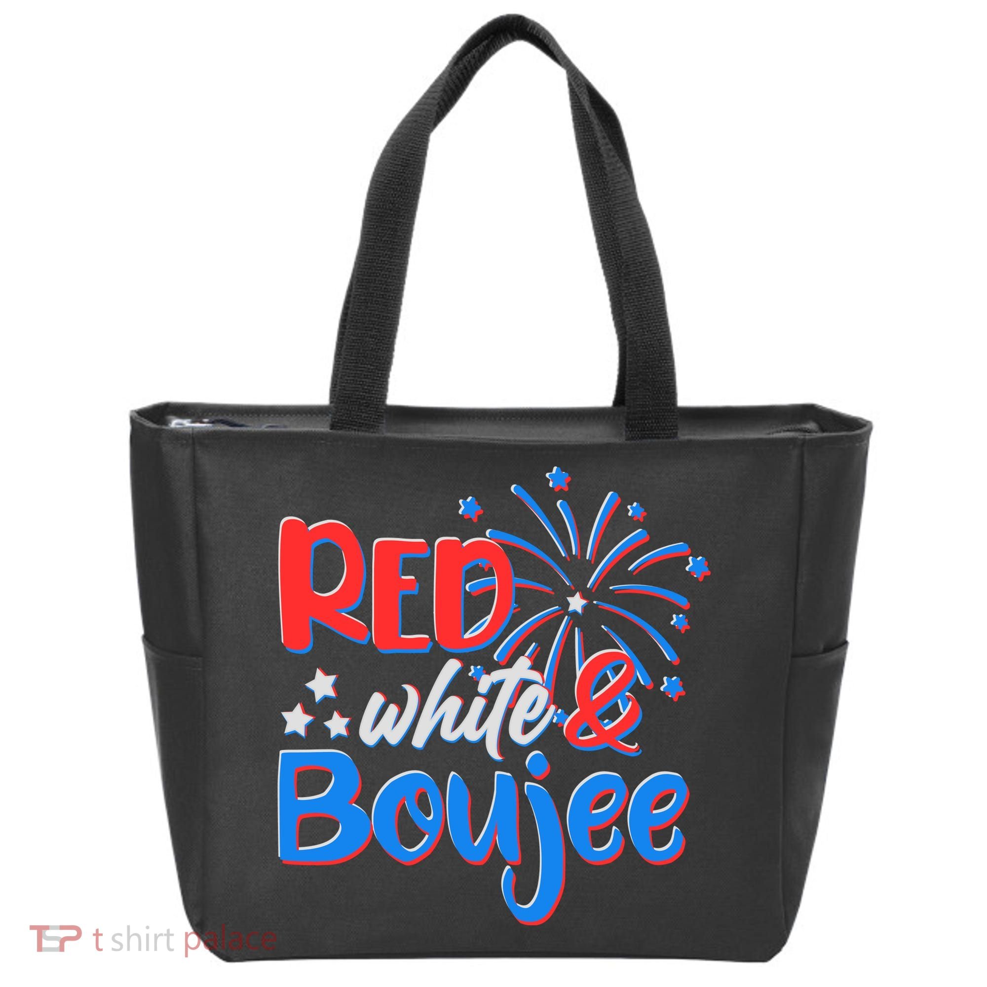 Red White And Boujee 4th of July Fireworks Tote Bag