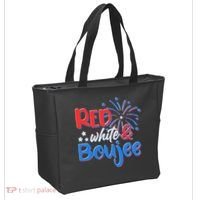 Red White And Boujee 4th of July Fireworks Tote Bag thumb 2
