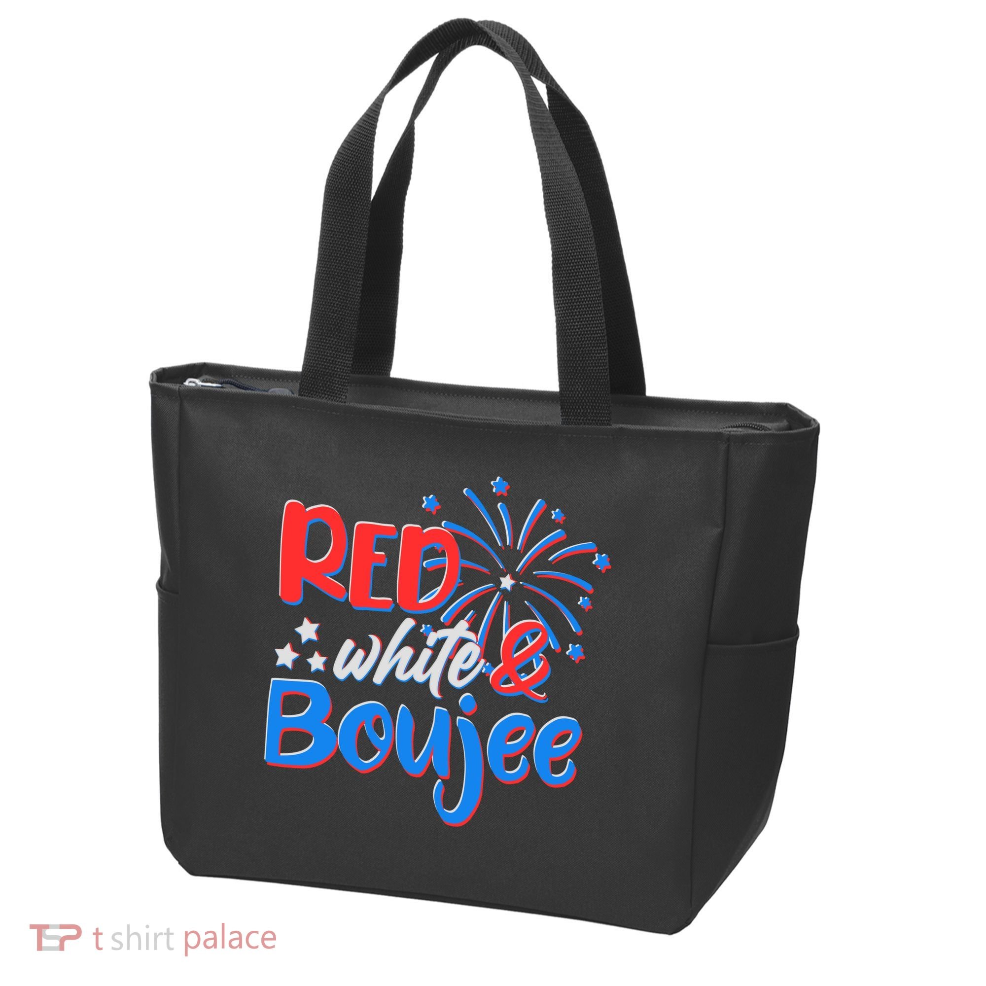 Red White And Boujee 4th of July Fireworks Tote Bag