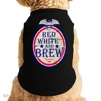 Red White And Brew Since 1776 Doggie Tank thumb 0