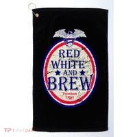 Red White And Brew Since 1776 Golf Towel thumb 0