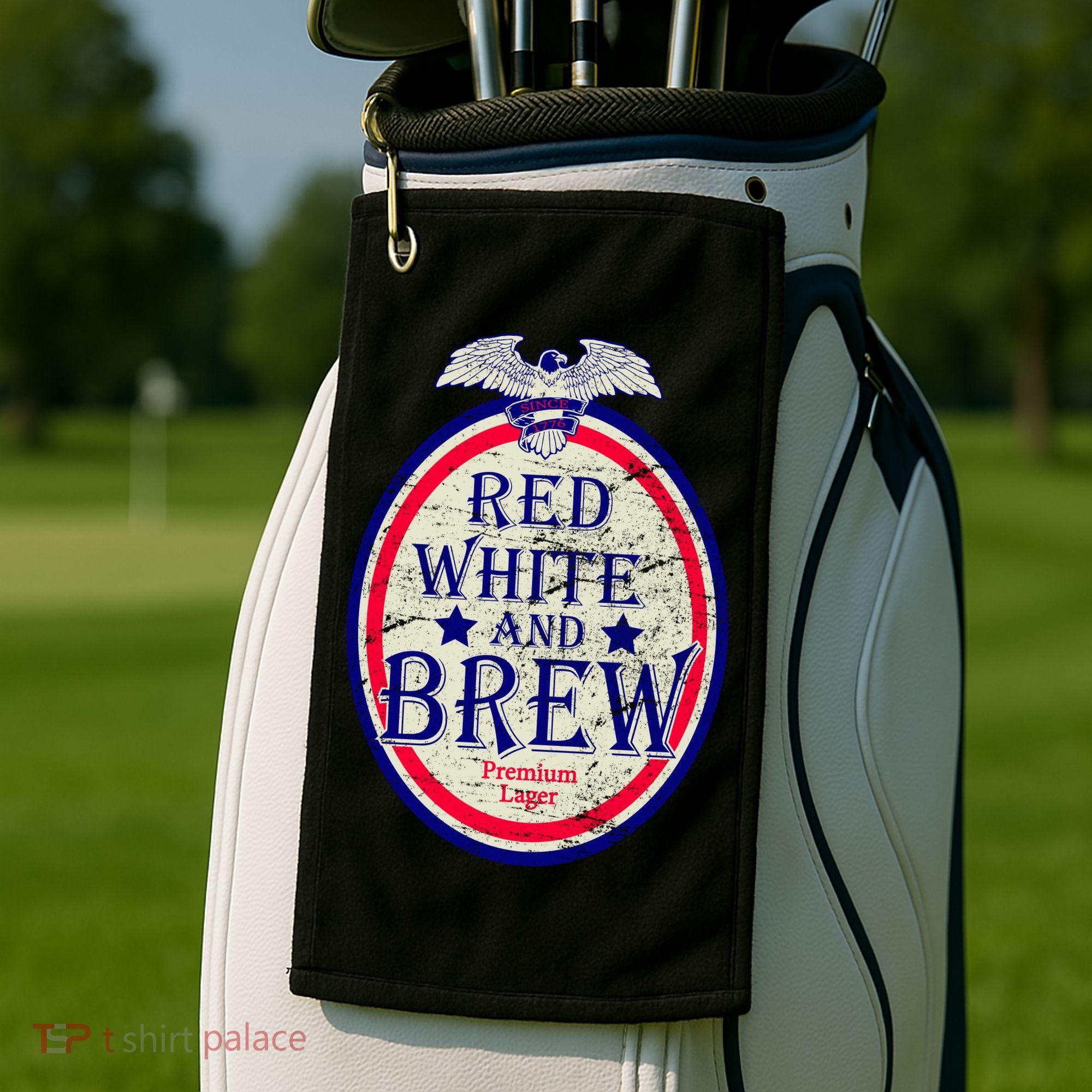 Red White And Brew Since 1776 Golf Towel