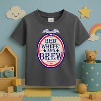 Red White And Brew Since 1776 Toddler T-Shirt thumb 3