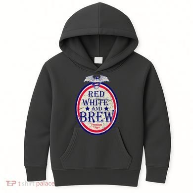 Red White And Brew Since 1776 Kids Hoodie