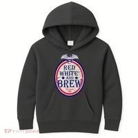 Red White And Brew Since 1776 Kids Hoodie thumb 0