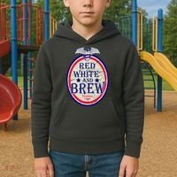 Red White And Brew Since 1776 Kids Hoodie thumb 2