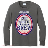 Red White And Brew Since 1776 Kids Long Sleeve Shirt thumb 0
