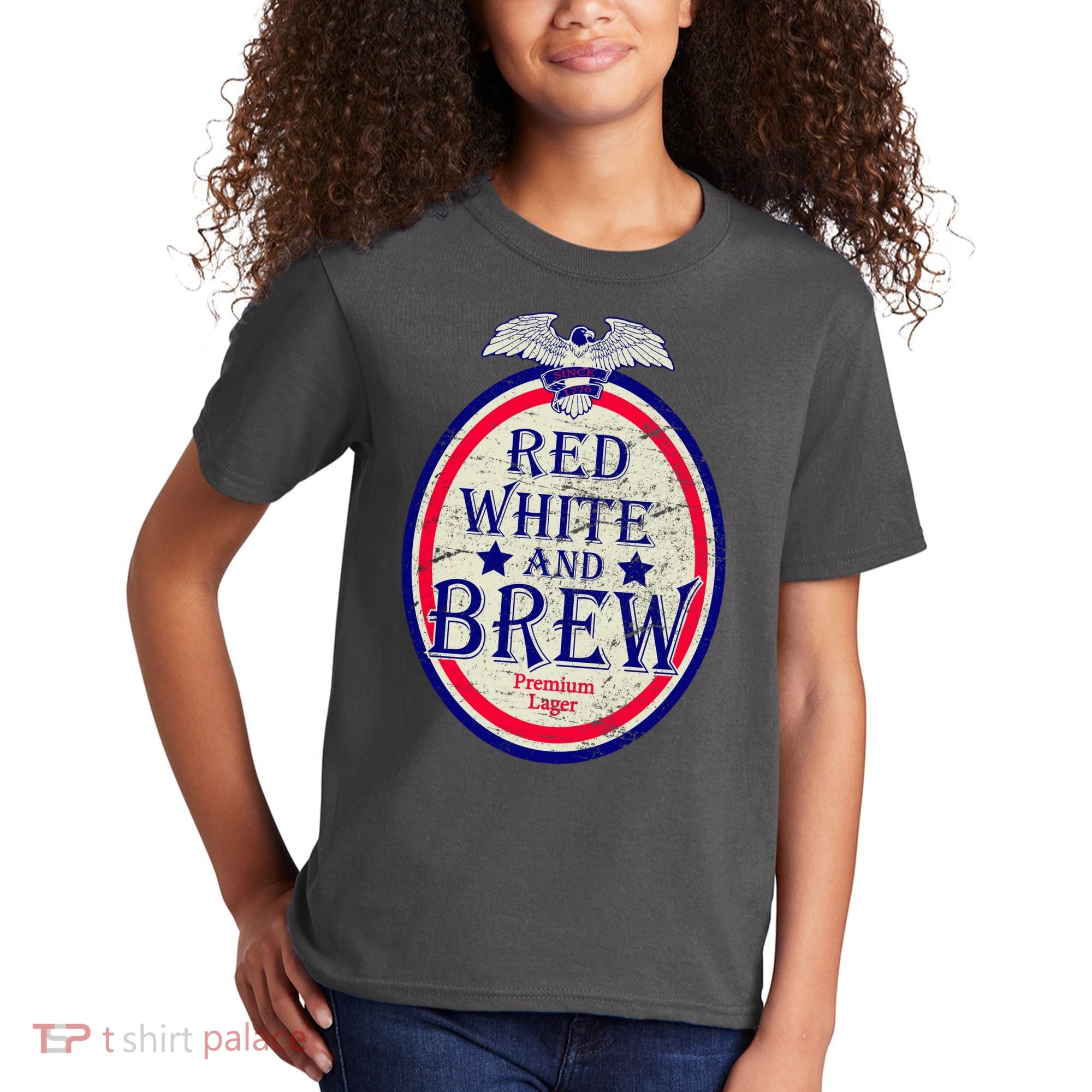 Red White And Brew Since 1776 Kids T-Shirt