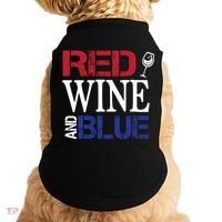 Red Wine and Blue USA Flag Doggie Tank thumb 0