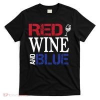 Red Wine and Blue USA Flag T-Shirt thumb 0