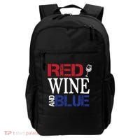 Red Wine and Blue USA Flag Backpack thumb 0