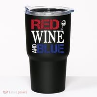 Red Wine and Blue USA Flag Tumbler thumb 0