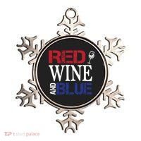 Red Wine and Blue USA Flag Ornament thumb 0