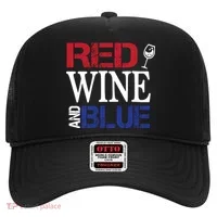 Red Wine and Blue USA Flag Hat thumb 0