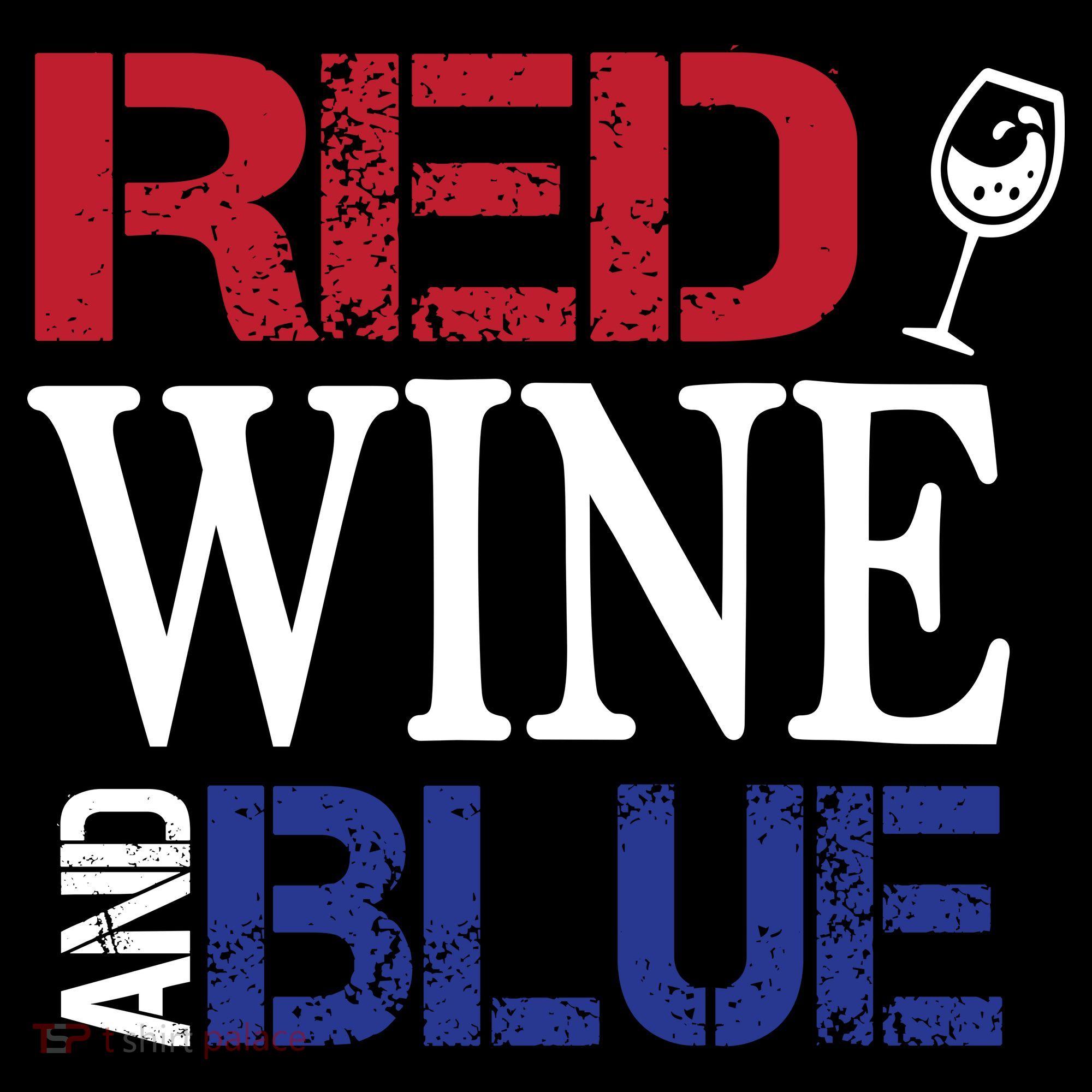Red Wine and Blue USA Flag Visor