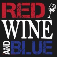 Red Wine and Blue USA Flag Kids Long Sleeve Shirt thumb 2