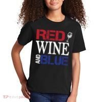 Red Wine and Blue USA Flag Kids T-Shirt thumb 2