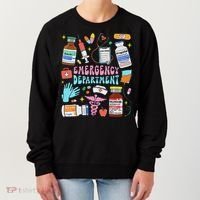 Retro Emergency Department Emergency Room Er Ed Nurse Tech Women's Sweatshirt thumb 0