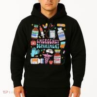 Retro Emergency Department Emergency Room Er Ed Nurse Tech Hoodie thumb 2