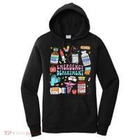Retro Emergency Department Emergency Room Er Ed Nurse Tech Women's Hoodie thumb 0