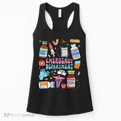 Retro Emergency Department Emergency Room Er Ed Nurse Tech Women's Tank Top