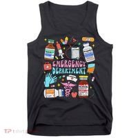 Retro Emergency Department Emergency Room Er Ed Nurse Tech Tank Top thumb 0