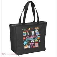Retro Emergency Department Emergency Room Er Ed Nurse Tech Tote Bag thumb 2