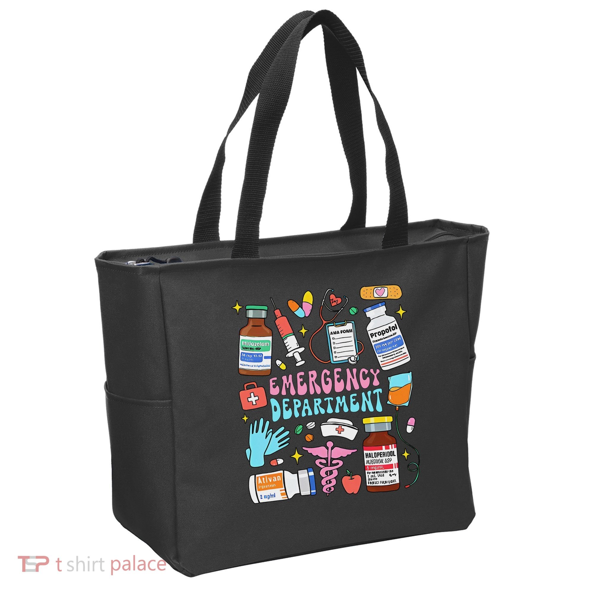 Retro Emergency Department Emergency Room Er Ed Nurse Tech Tote Bag