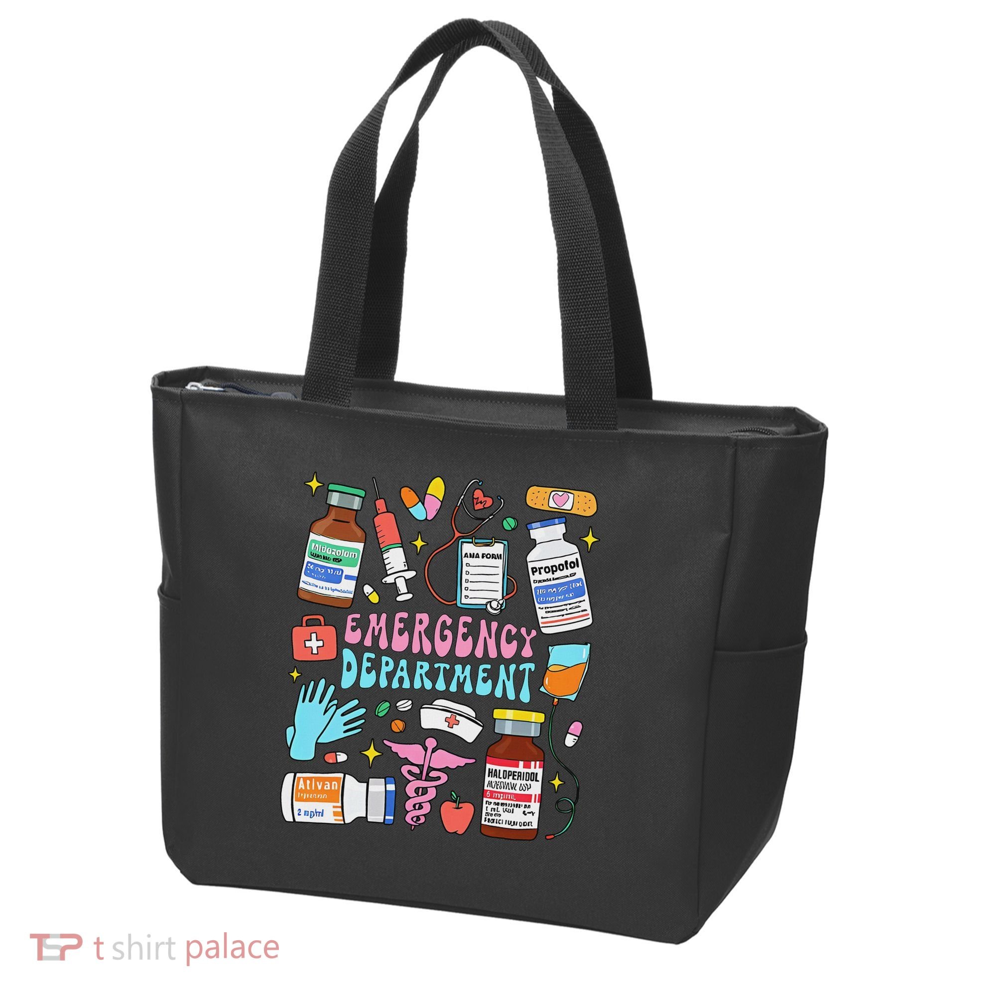 Retro Emergency Department Emergency Room Er Ed Nurse Tech Tote Bag