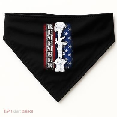 Remember The Fallen Flag USA-Made Doggie Bandana