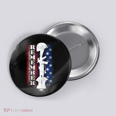 Remember The Fallen Flag Button