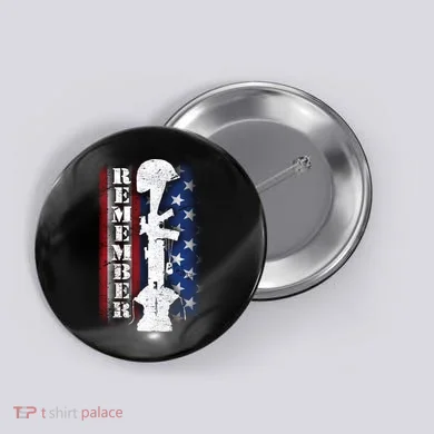 Remember The Fallen Flag Button