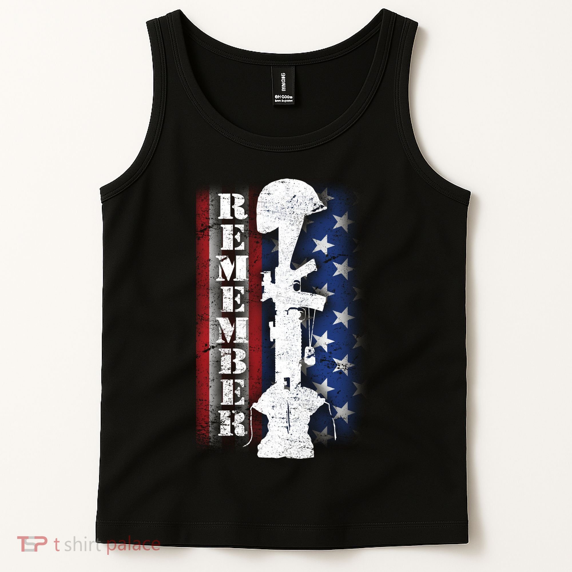 Remember The Fallen Flag Tank Top