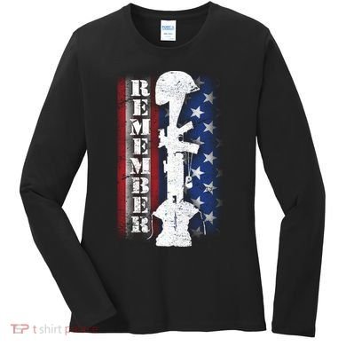 Remember The Fallen Flag Women's Long Sleeve Shirt