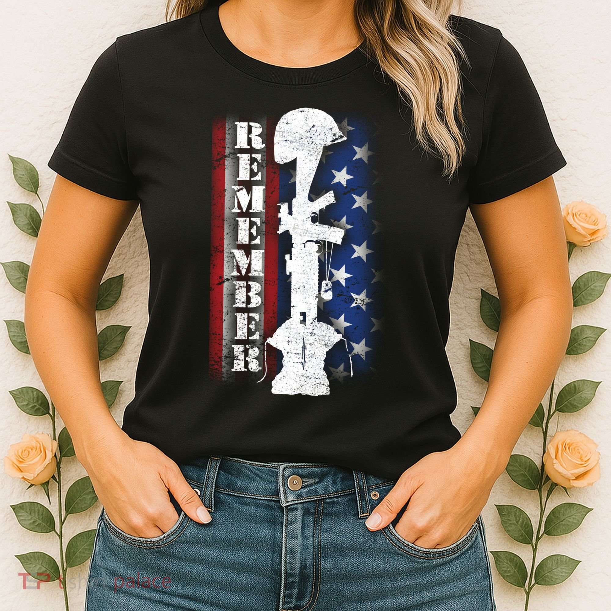 Remember The Fallen Flag Women's T-Shirt