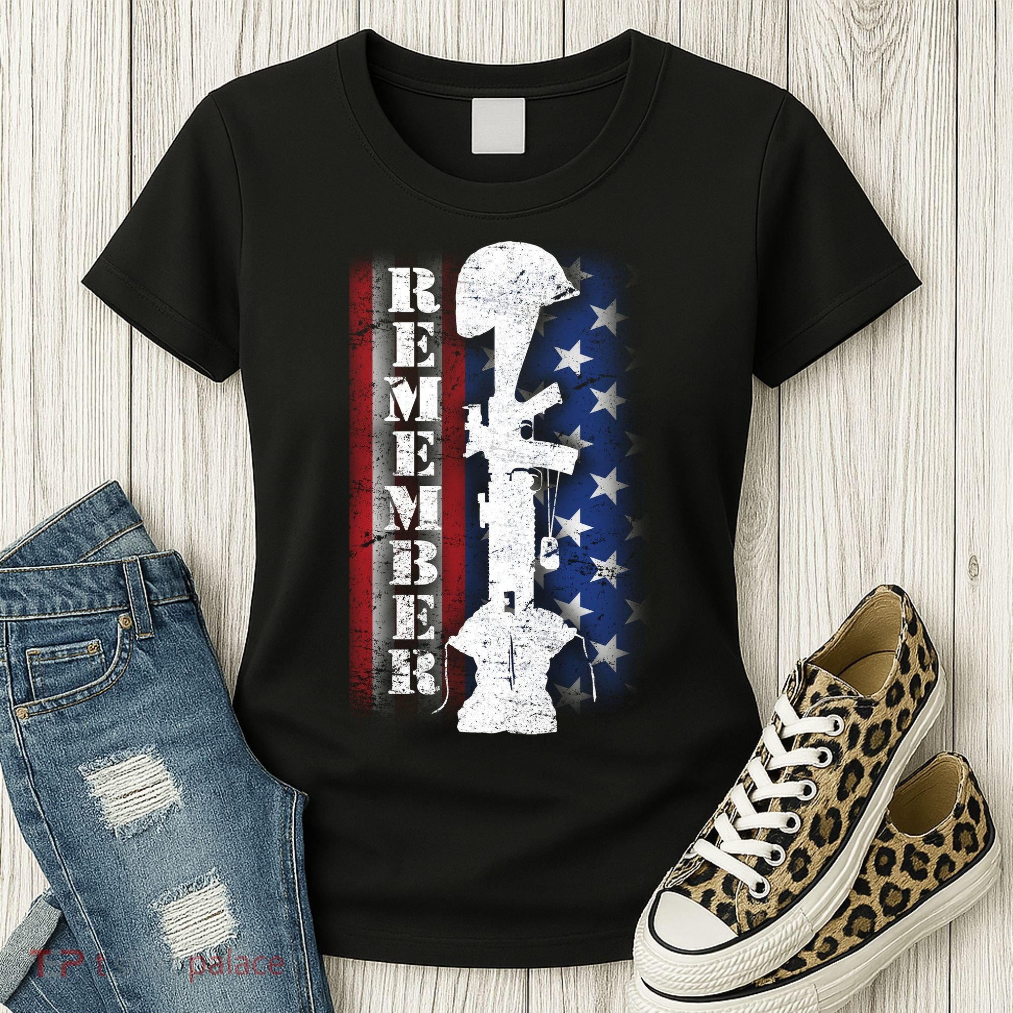 Remember The Fallen Flag Women's T-Shirt