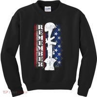 Remember The Fallen Flag Kids Sweatshirt thumb 0