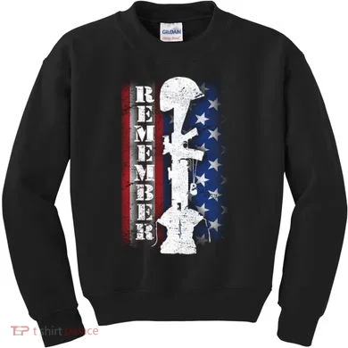 Remember The Fallen Flag Kids Sweatshirt
