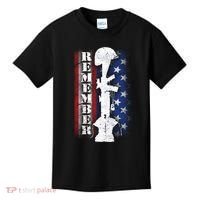 Remember The Fallen Flag Kids T-Shirt thumb 0