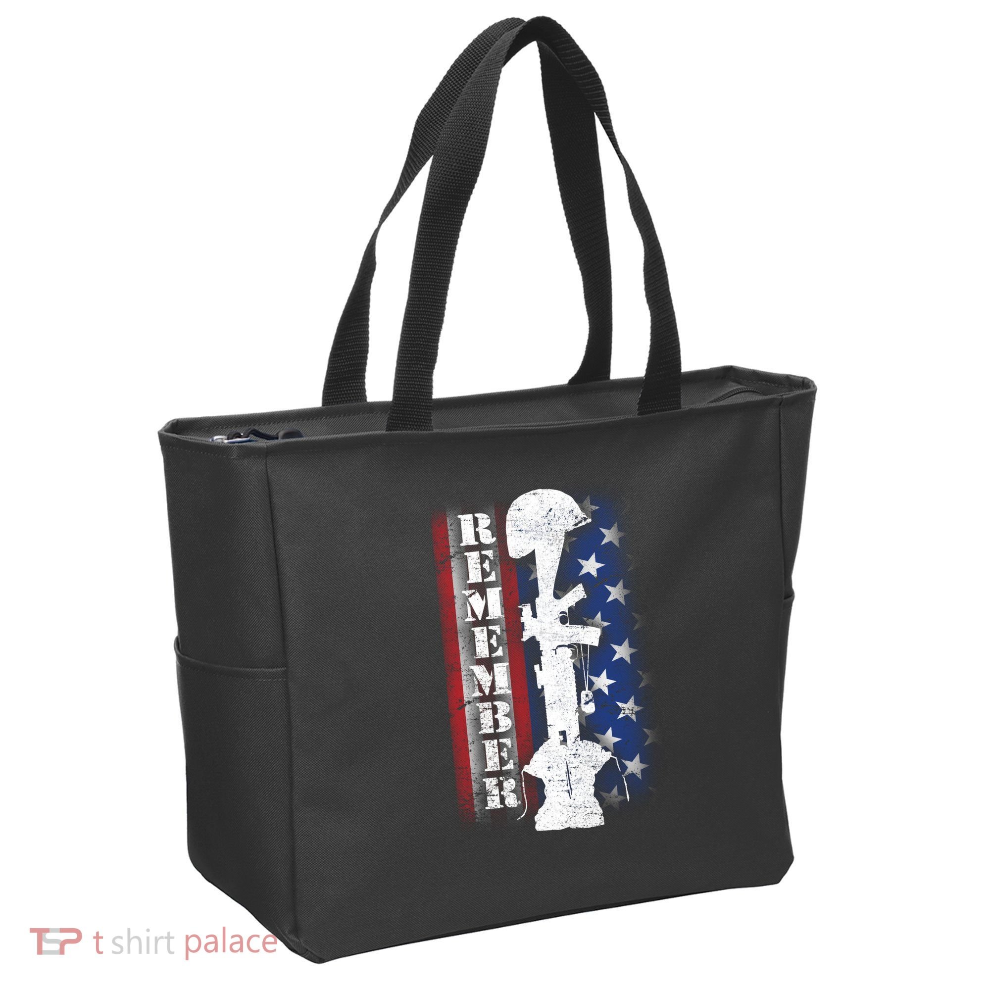 Remember The Fallen Flag Tote Bag