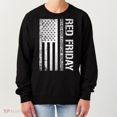 Remember Everyone Deployed Red Friday Zip Hoodie Women's Sweatshirt