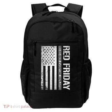 Remember Everyone Deployed Red Friday Zip Hoodie Backpack