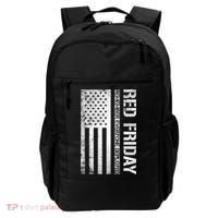 Remember Everyone Deployed Red Friday Zip Hoodie Backpack thumb 0