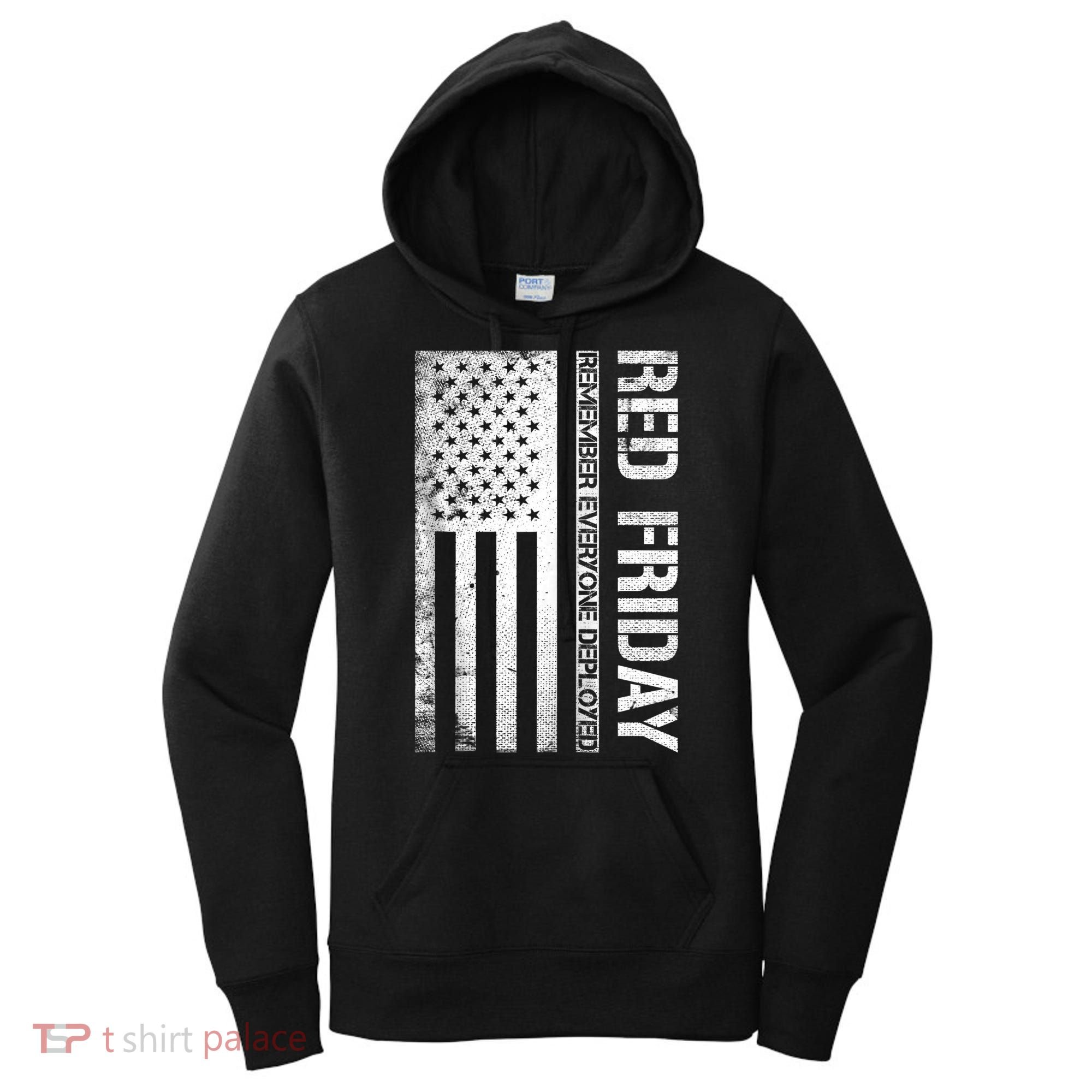 Remember Everyone Deployed Red Friday Zip Hoodie Women's Hoodie